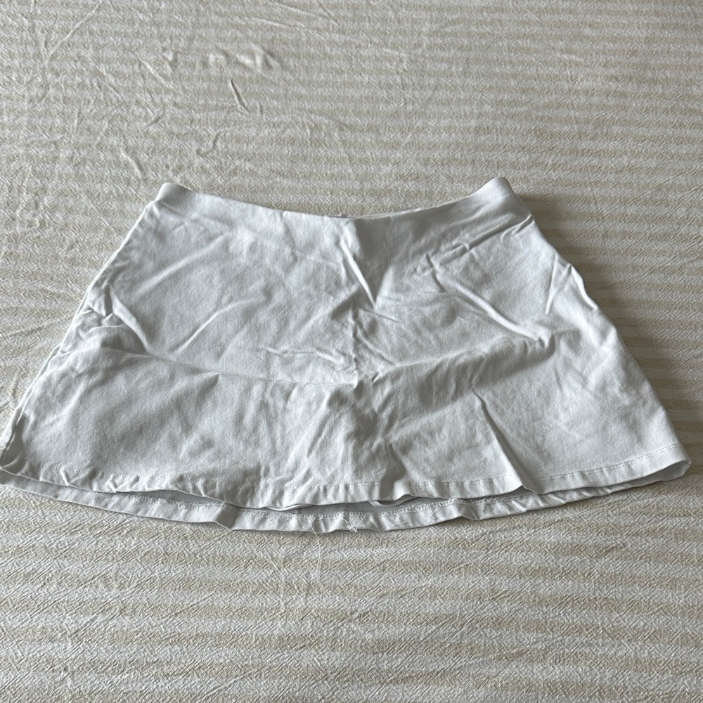 White Mini Skort